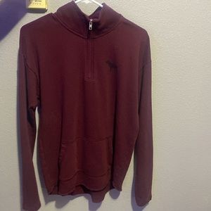 I am selling victorious secret burgundy colored, half zip up